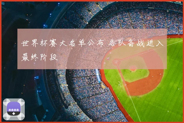 世界杯赛大名单公布 各队备战进入最终阶段